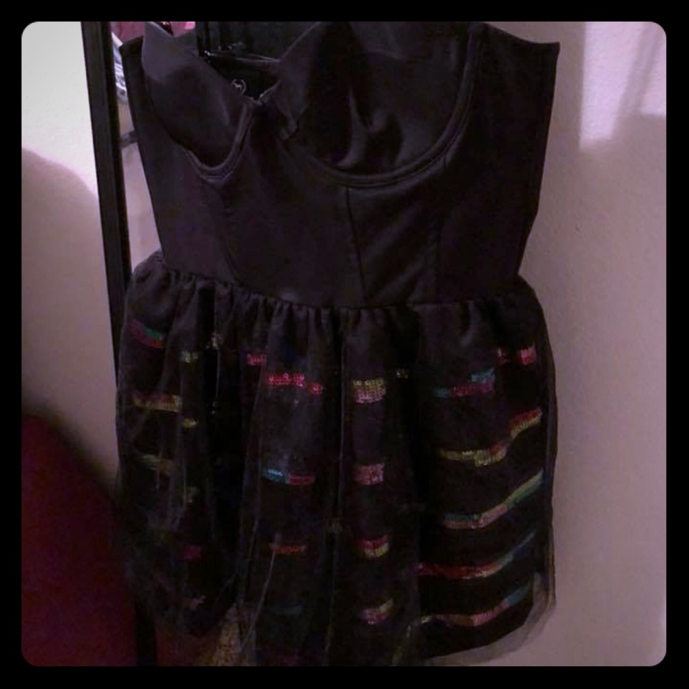 Strapless or spaghetti strap dress